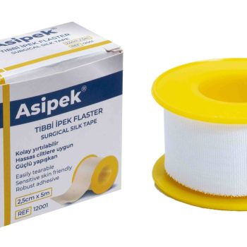 Asipek İpek Tıbbi Flaster 2,5cm*5M 1 Adet
